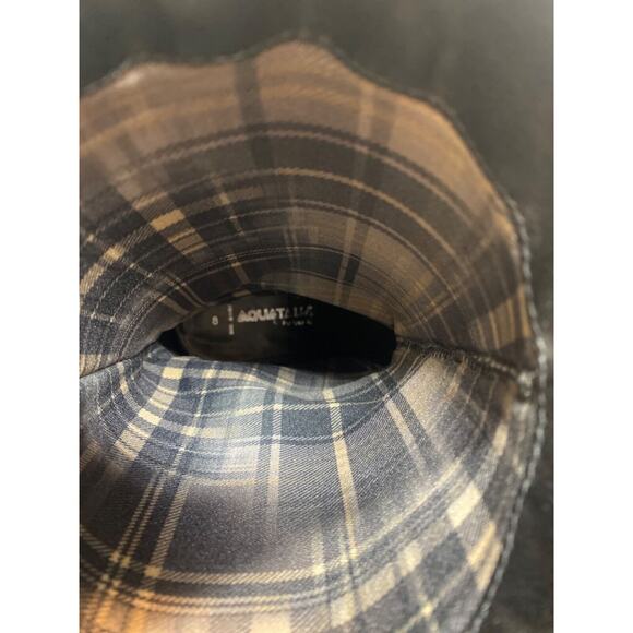 Aquatalia By Marvin K Women’s Black Leather Buckle Mid Calf Moto Boots Size 8 - Picture 11 of 11